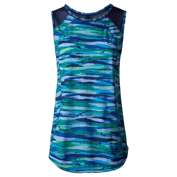 lululemon athletica Tops - Lululemon Sculpt Tank Seven Wonders Multi / Hero Blue Mesh Back Athletic Top